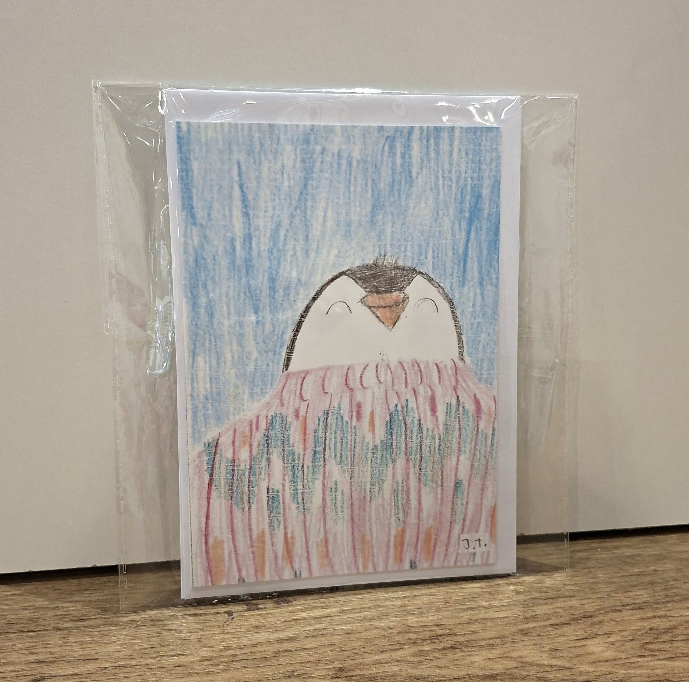 Penguin in Jumper Greetings Card Twin Pack
