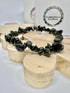 Black obsidian chip bracelet