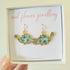 Real Flower Dinosaur Green Earrings Gold Plated