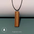 Striped Wood Pendant Necklace