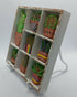 Cactus and Plant Filled Small Wooden White Painted Trinket Tray