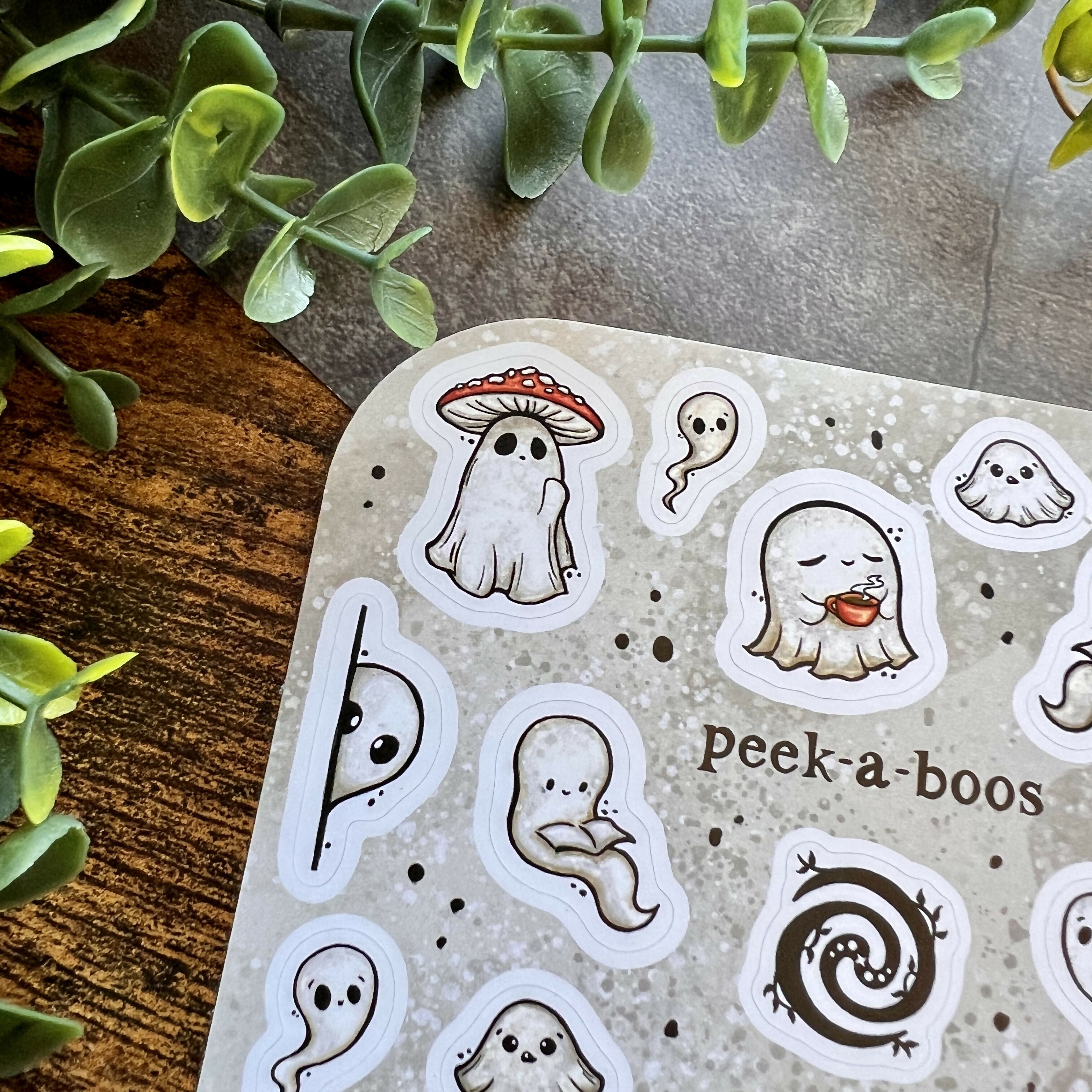 Peek-a-Boos White Sticker Sheet