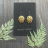 HAMMERED BRASS BOTANICAL EARRINGS