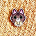 Moody Cat Wooden Pin