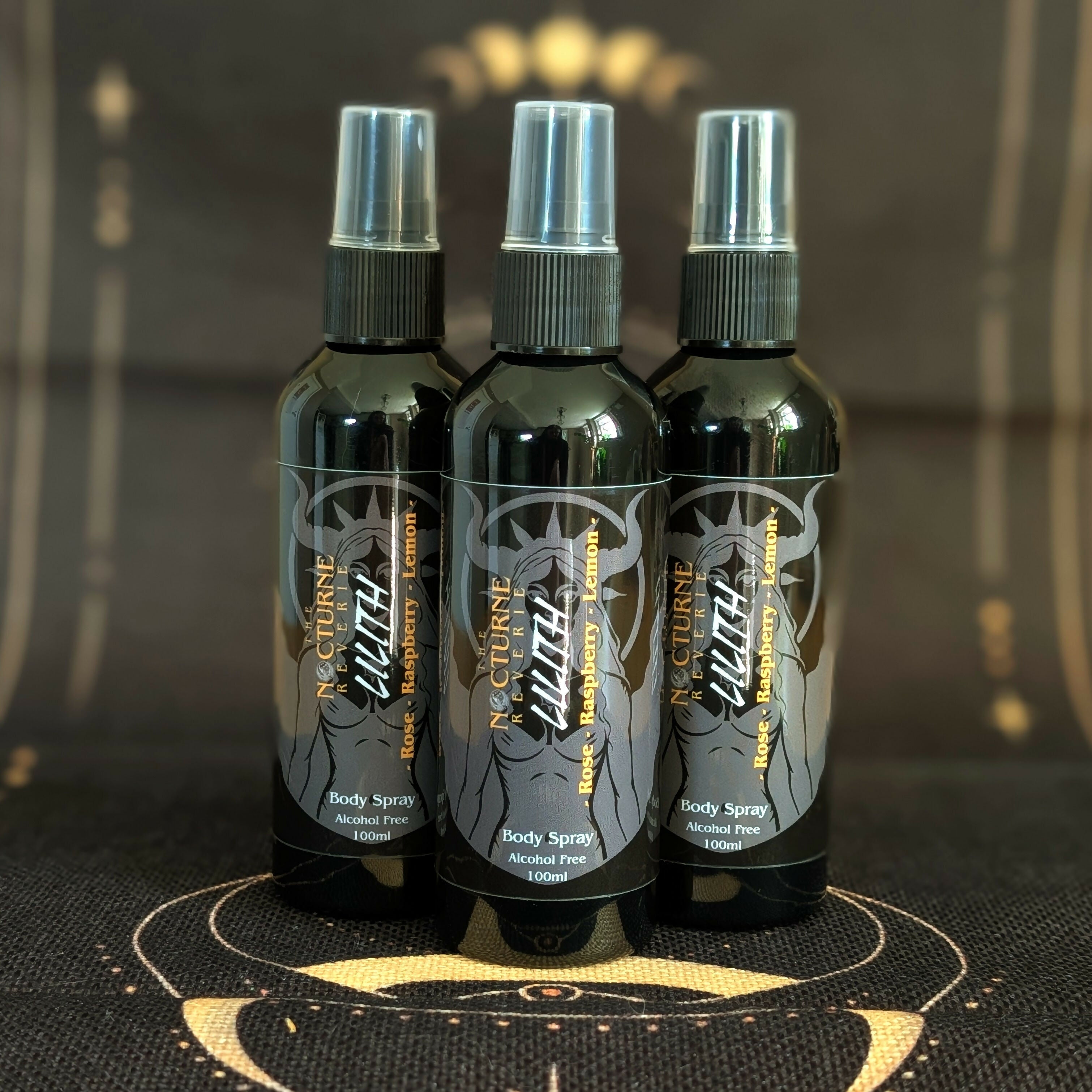 Rose, Raspberry & Lemon Body Spray/Mist, Alcohol Free
