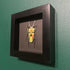 Lovely Faux Paper Rainbow Stag Beetle Mounted In A Black Box Frame