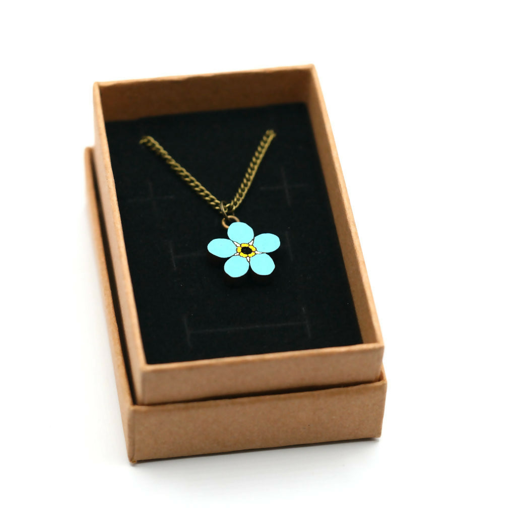Forget-me-not necklace