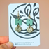 Sage Green and Gold Earrings