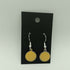 Yellow Circle Enamel Earrings
