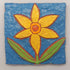 Daffodil Clay Tile in Relief