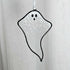 Clear Small Hammered Ghost Stained Glass Decoration