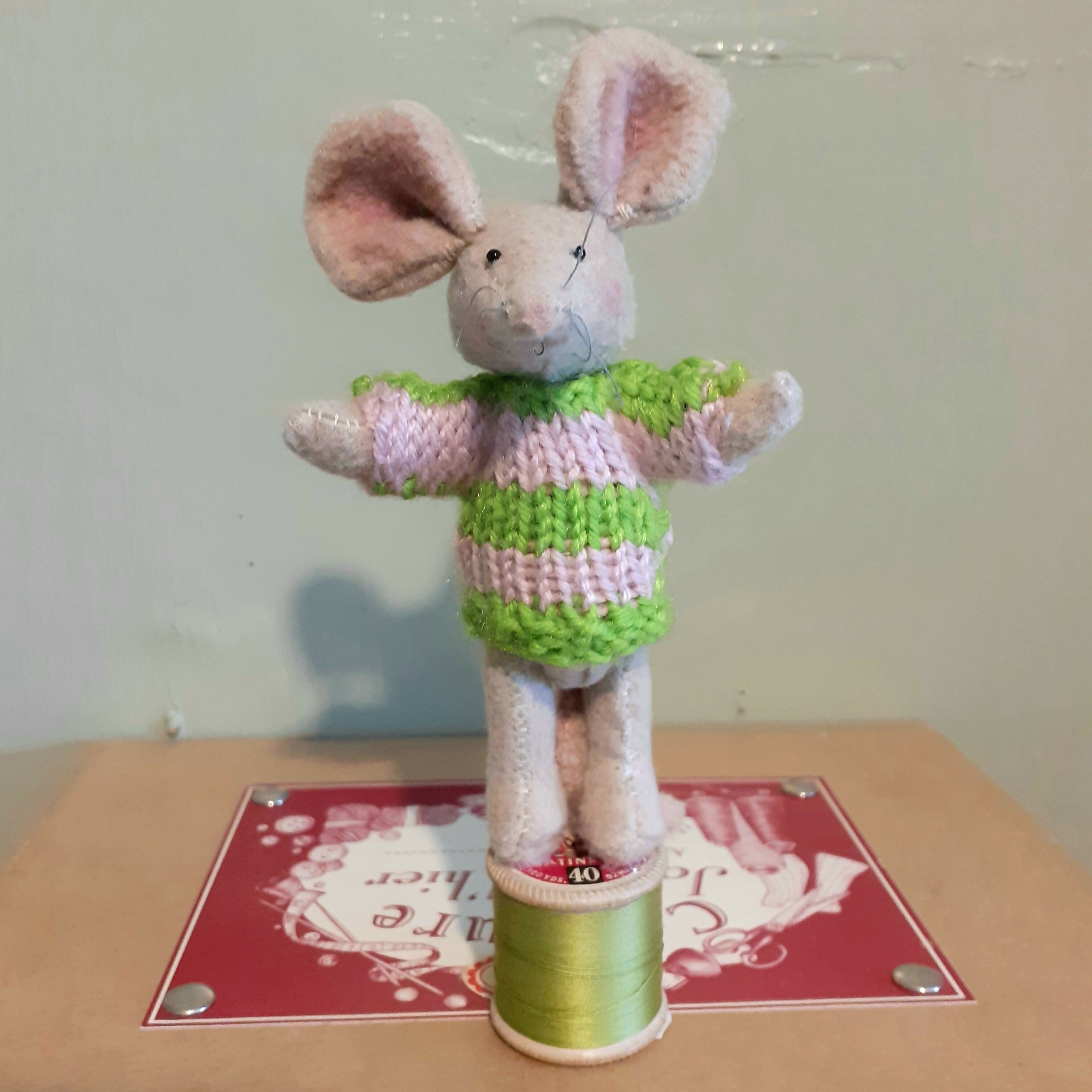Mouse In Jumper Ornament