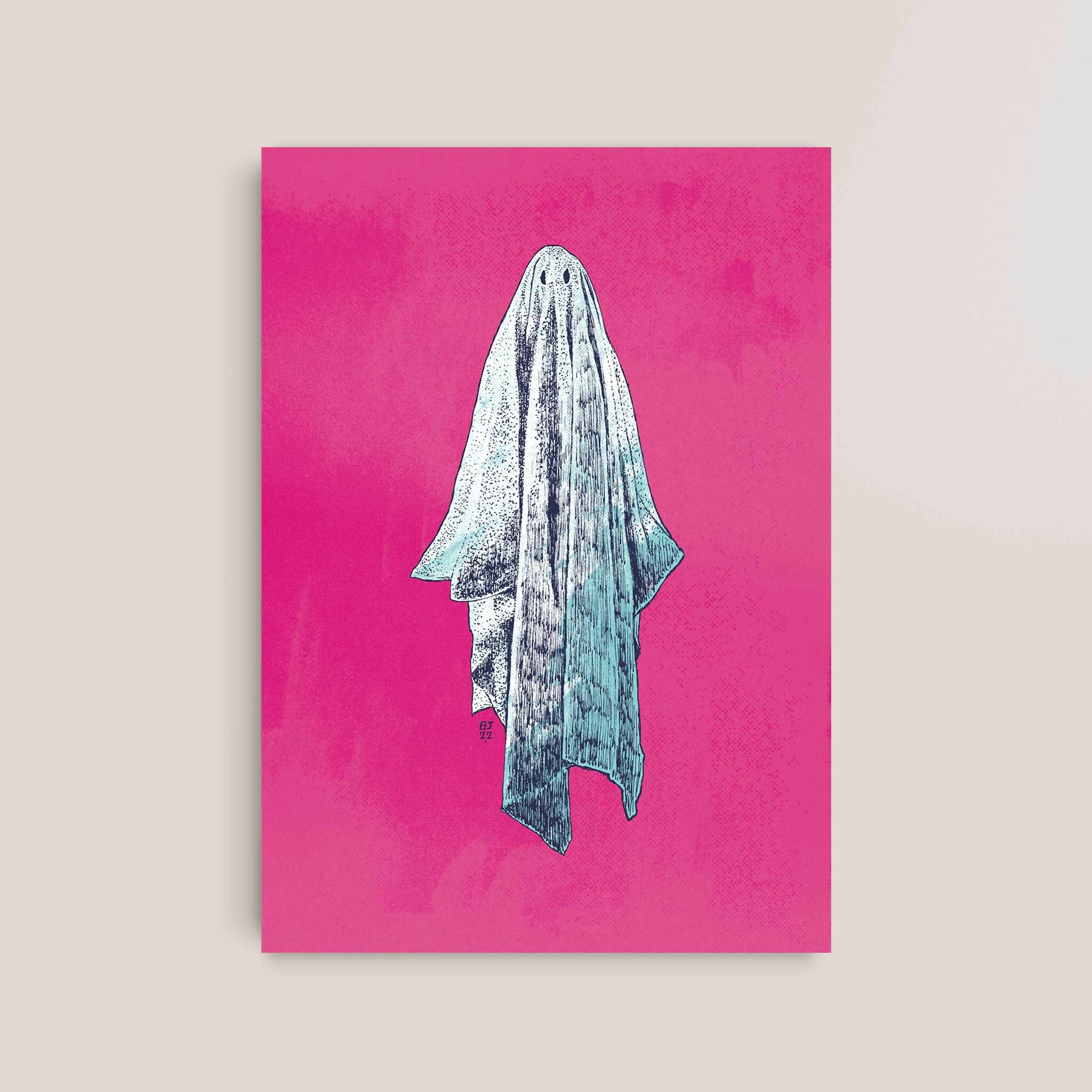 Ghost Art Print – Minimalist Pop Illustration