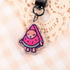 Snack Cats Glitter Keychain | Food Cat Acrylic Charm | Sparkly Bag Charm