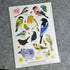 A6 Washi Wildlife Sticker Sheet