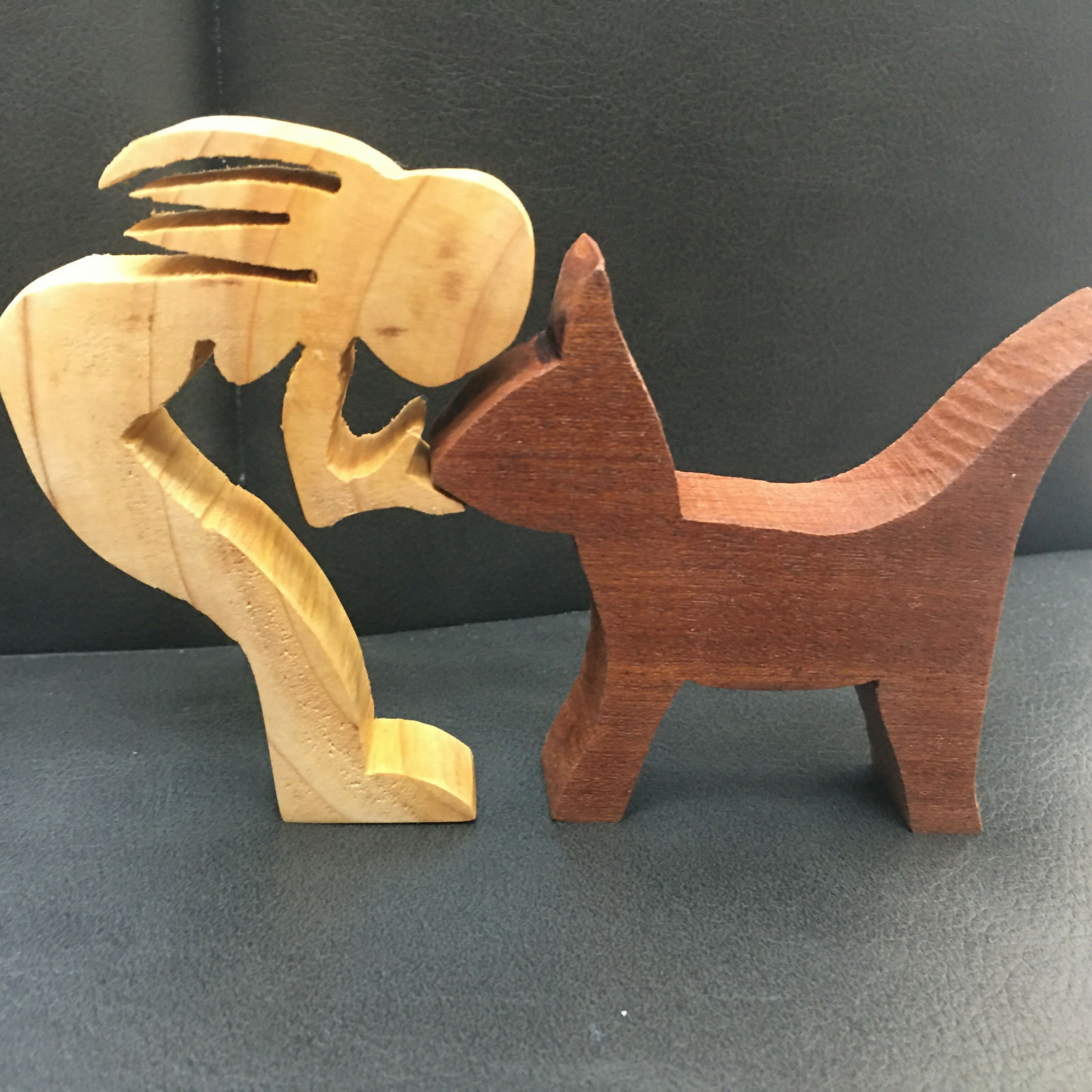 Figure and Dog