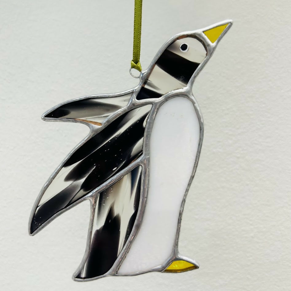 Glass Christmas Decoration Penguin