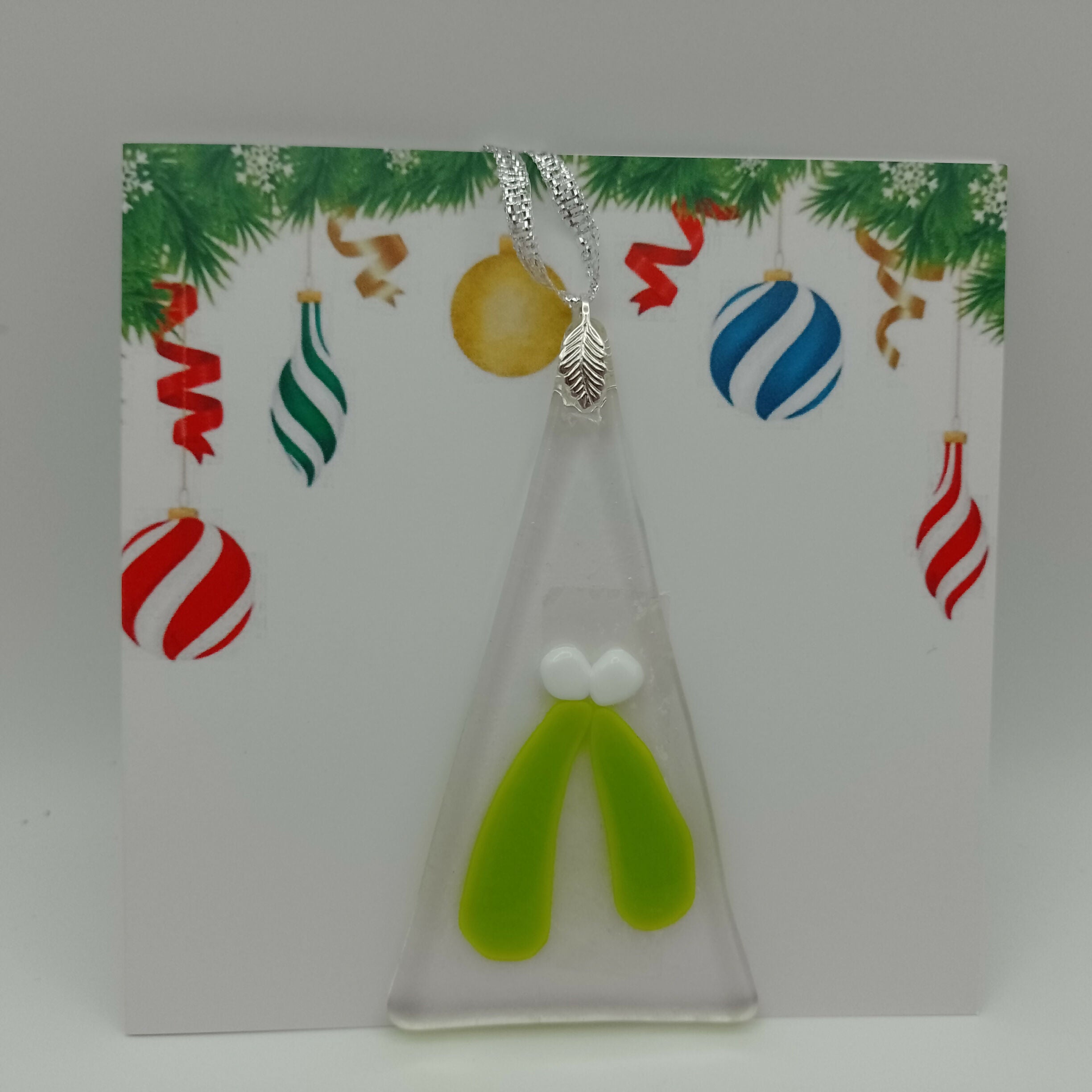 Fused Glass Christmas Card