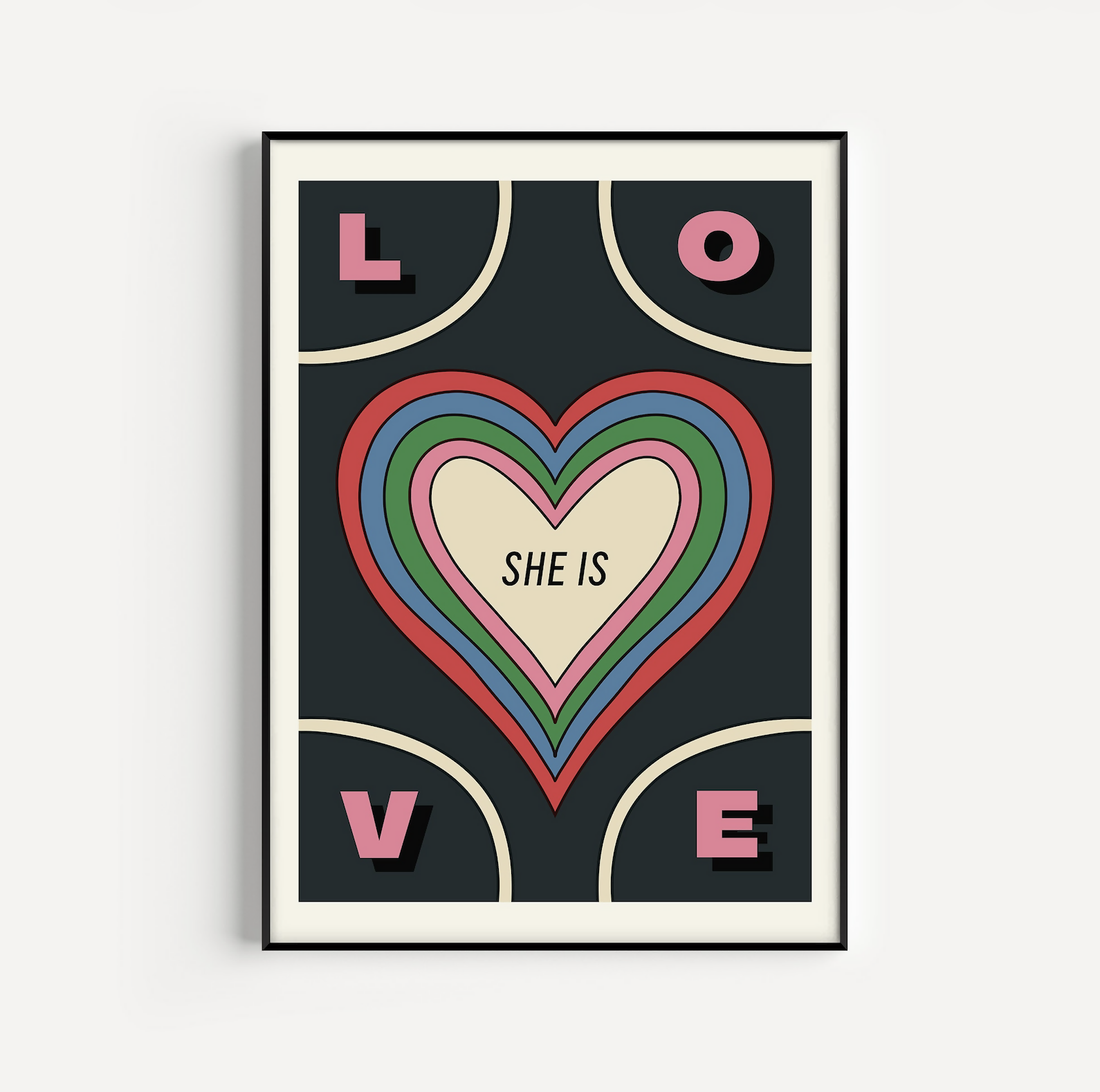 She Is Love Art Print