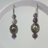 HEALING CRYSTAL & STERLING SILVER THIRD EYE CHAKRA EARRINGS WITH SLIDING BEADS