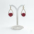 Handcrafted Floral Drop Earrings with Vintage Petal Detail in Blush Pink