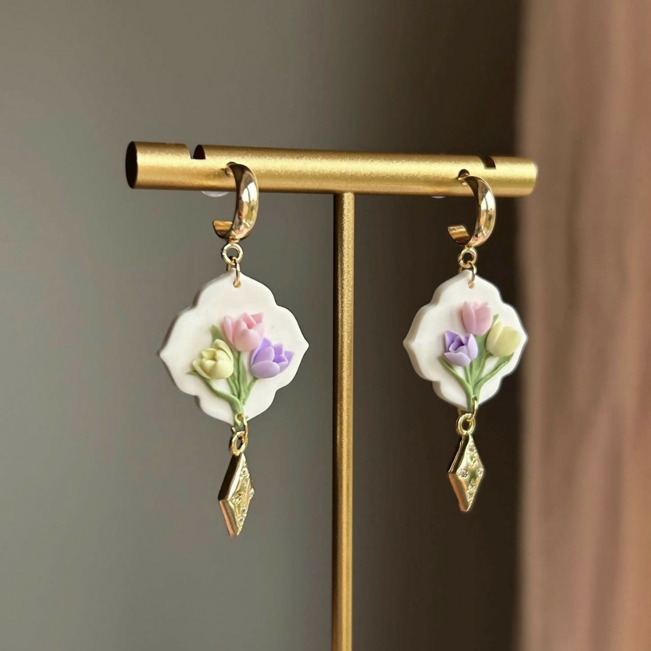 Pastel Tulip Earrings