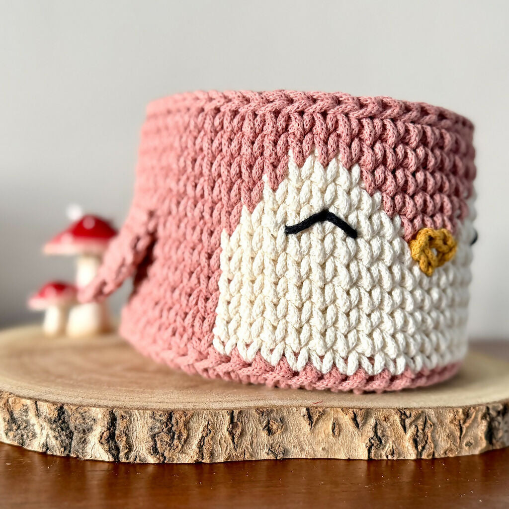 Crochet Penguin Basket