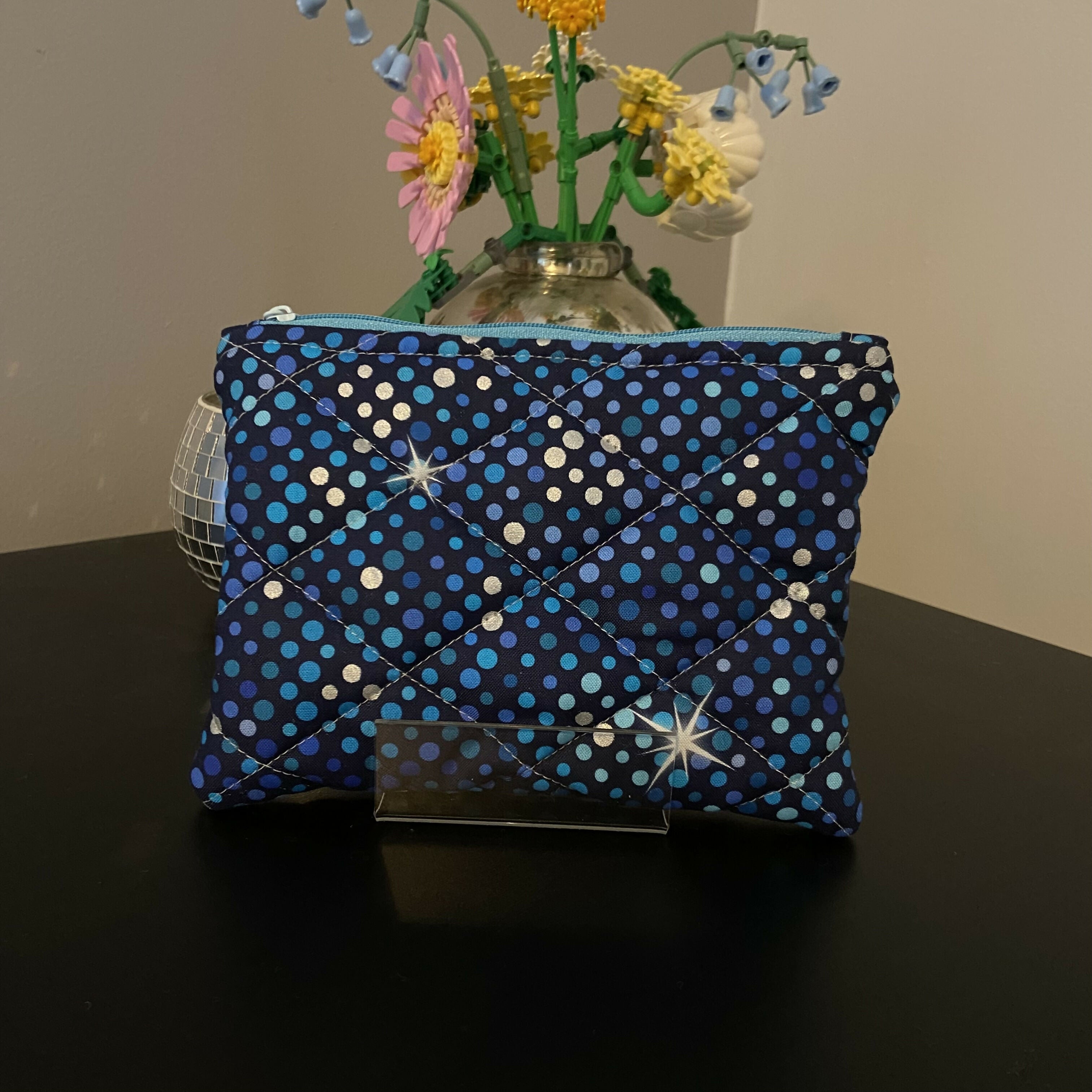 Disco Medium Zipper Pouch