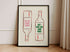 Not Drunk, Drunk Wine Print