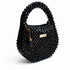 Noir Eclipse Beaded Handbag