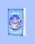 Blue Lucky Cat "Lucky To Call You My Friend" Greetings Card