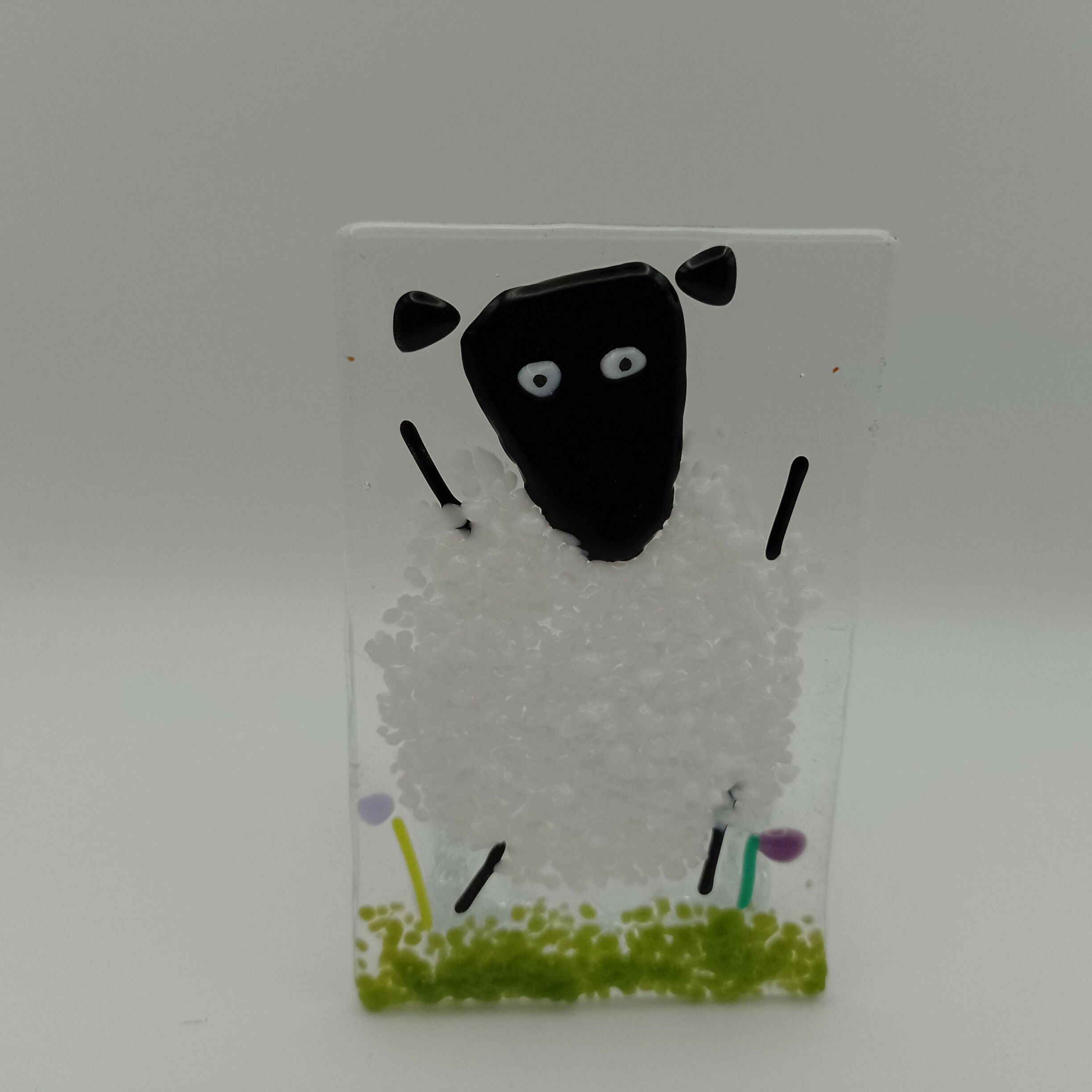 Fused Glass Sheep Tealight