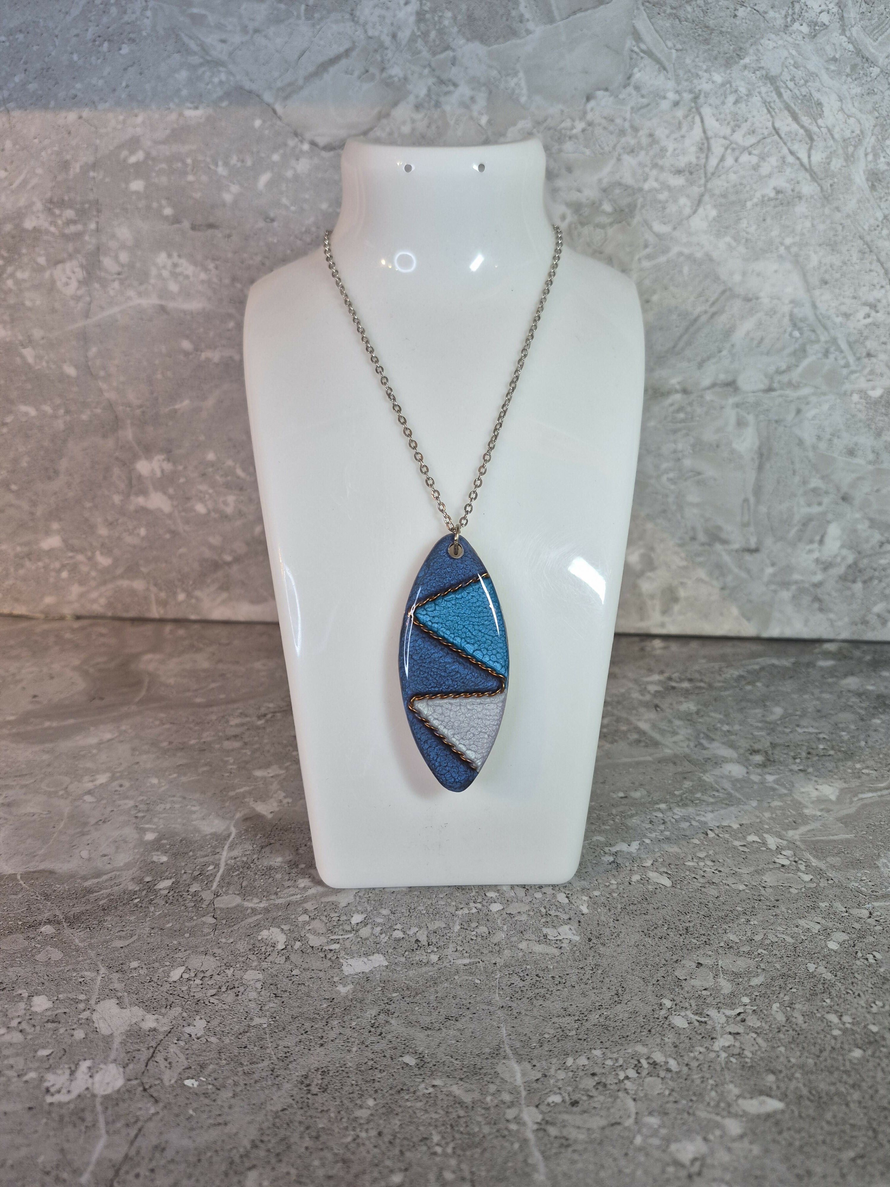 Unique Hand Crafted Oval Pendant