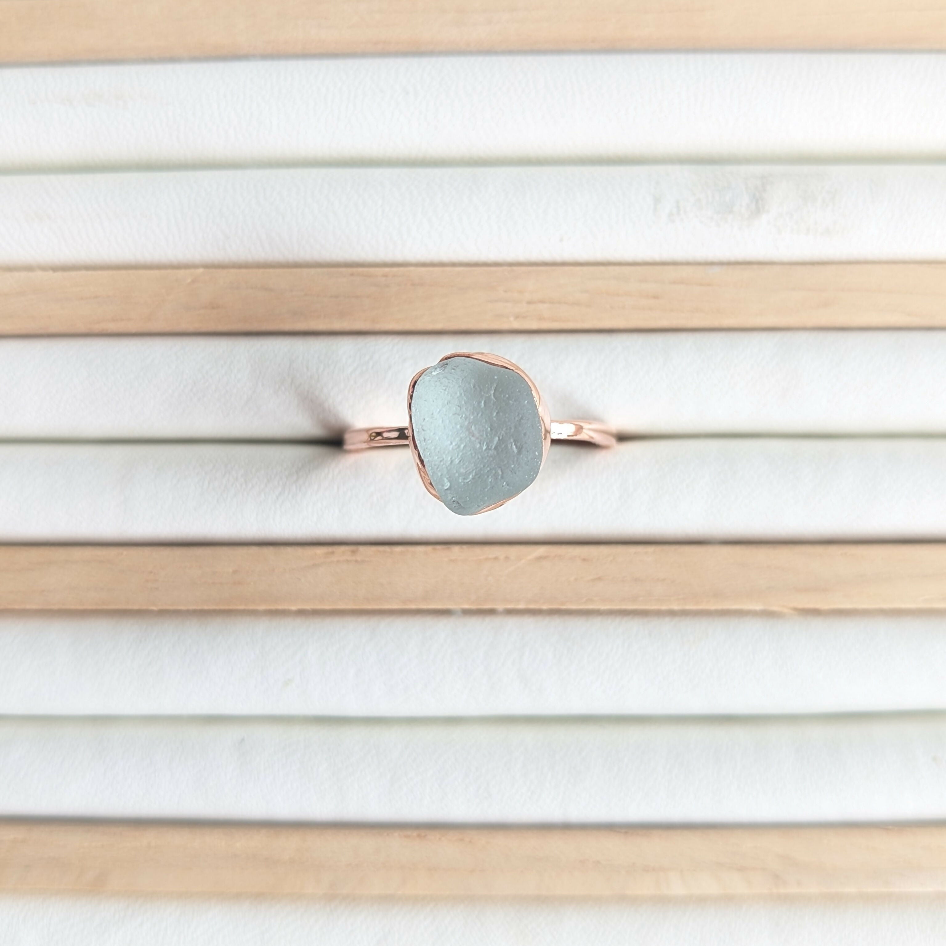Seaglass Ring - size N