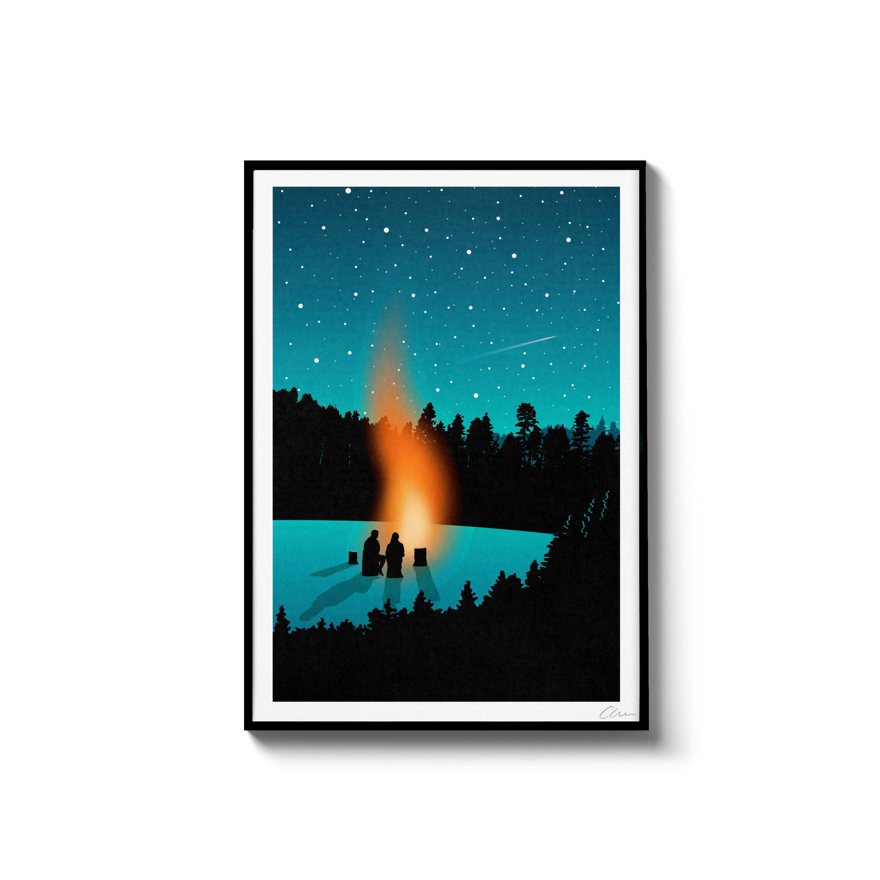 Let's Watch The Stars Together, A4 Print