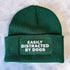 Easily Distracted By Dogs Cuffed Rectangular Patch Beanie Hat