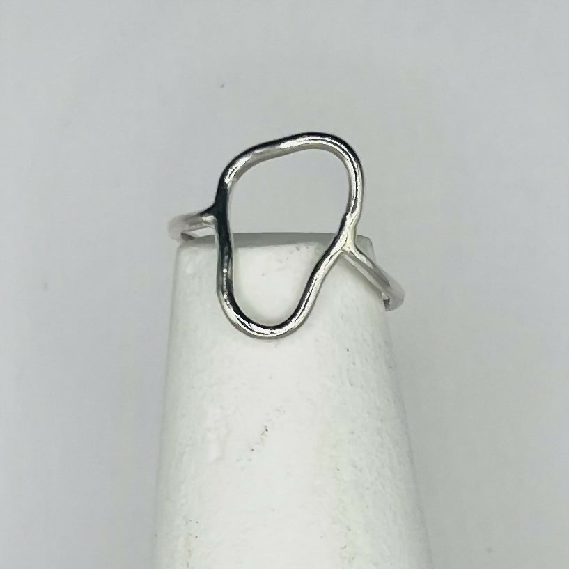 Silver Ring - Abstract A