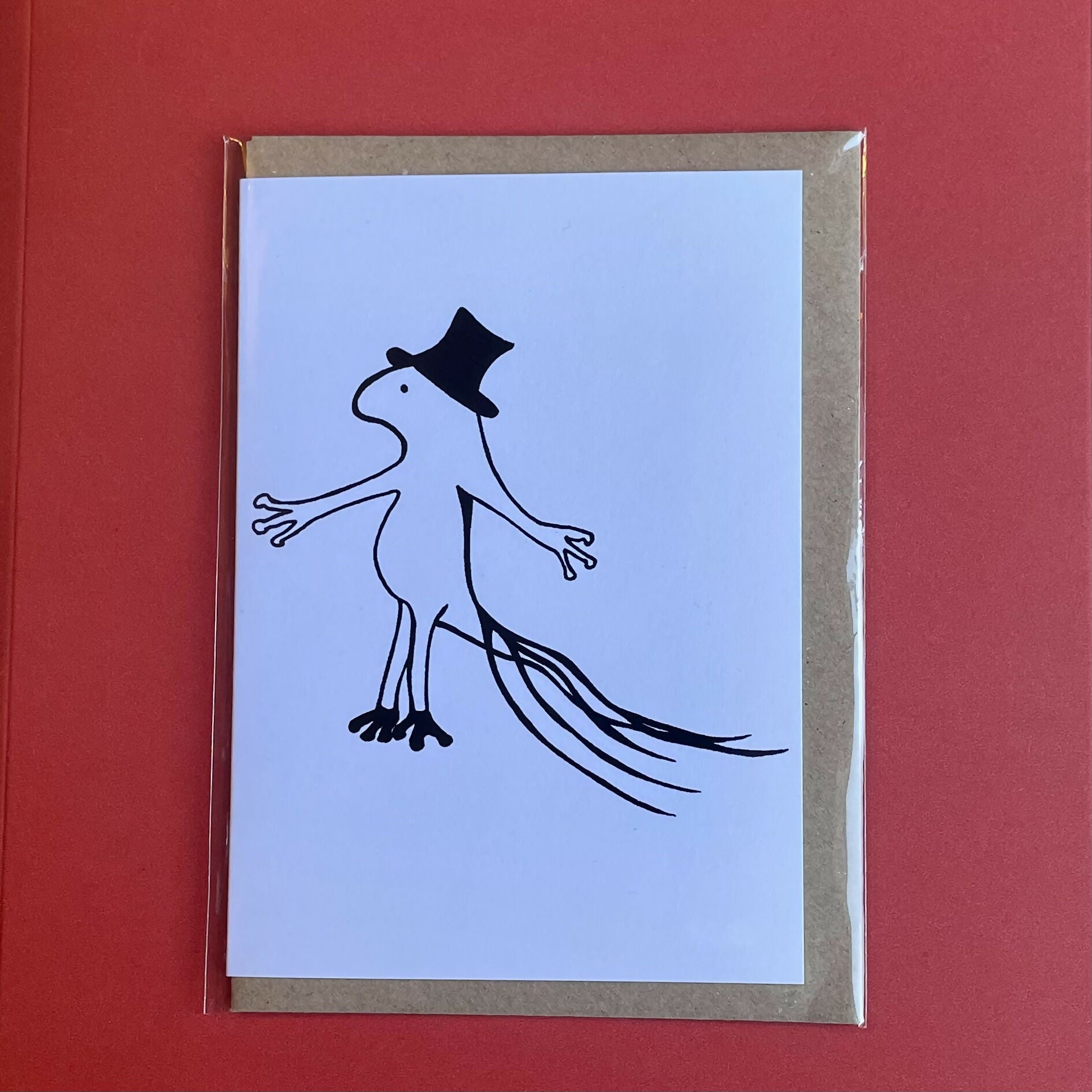 Top Hat And Tails Card – Pen And Ink Design