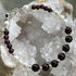 Handmade Sterling Silver Garnet And Freshwater Pearl Beaded Bracelet