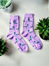 Lilac Pigeon Socks