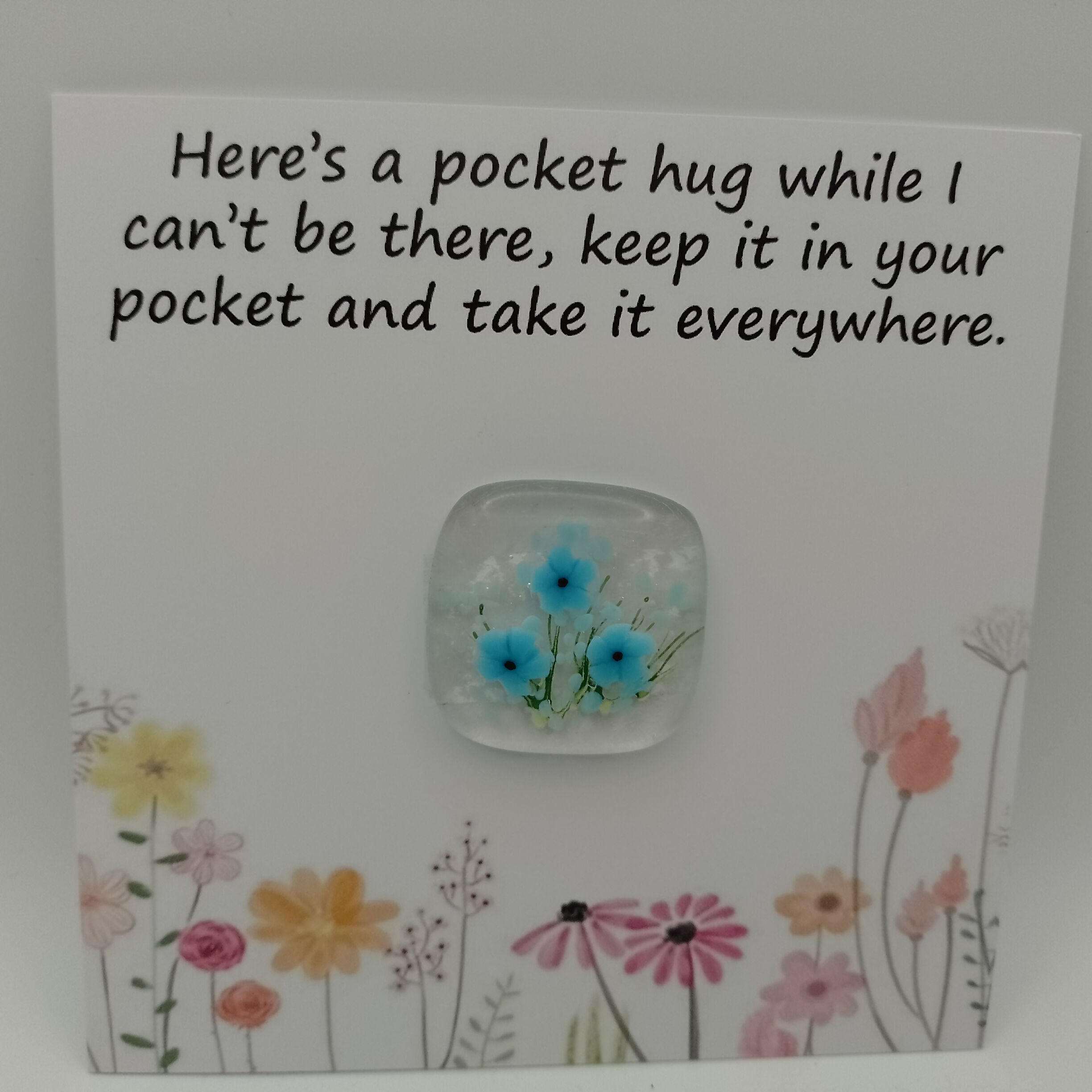 Fused Glass Pocket Hug Card
