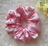 Pink Silk Scrunchies