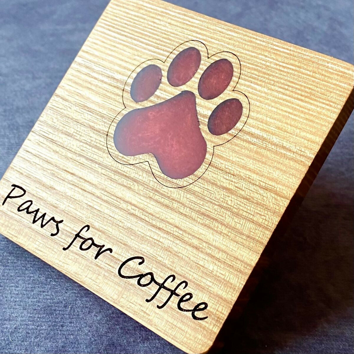 Paws for coffee red