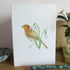 Robin and Snowdrops Greetings Card