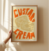 Custard Cream Art Print