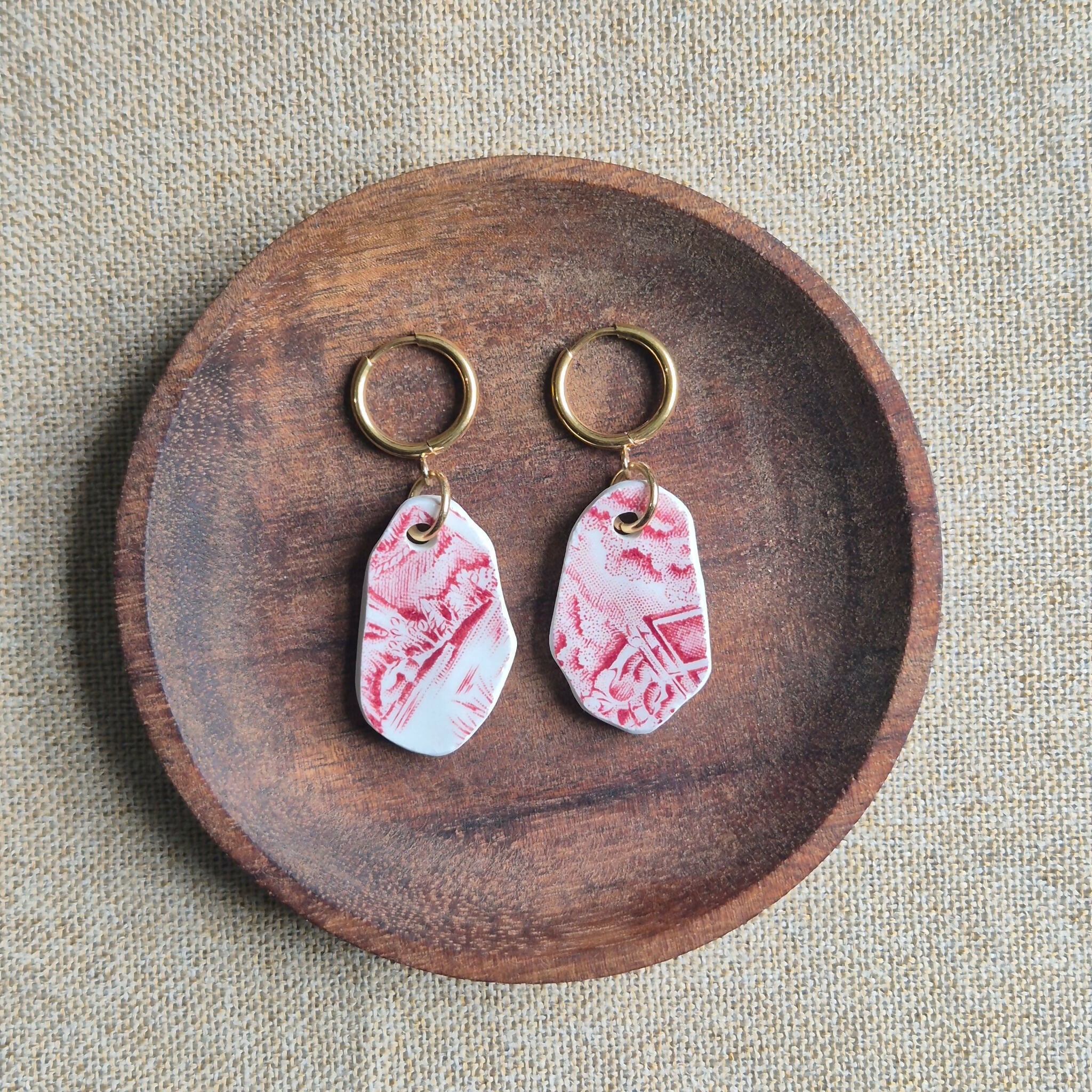 Recycled Ceramic Earring