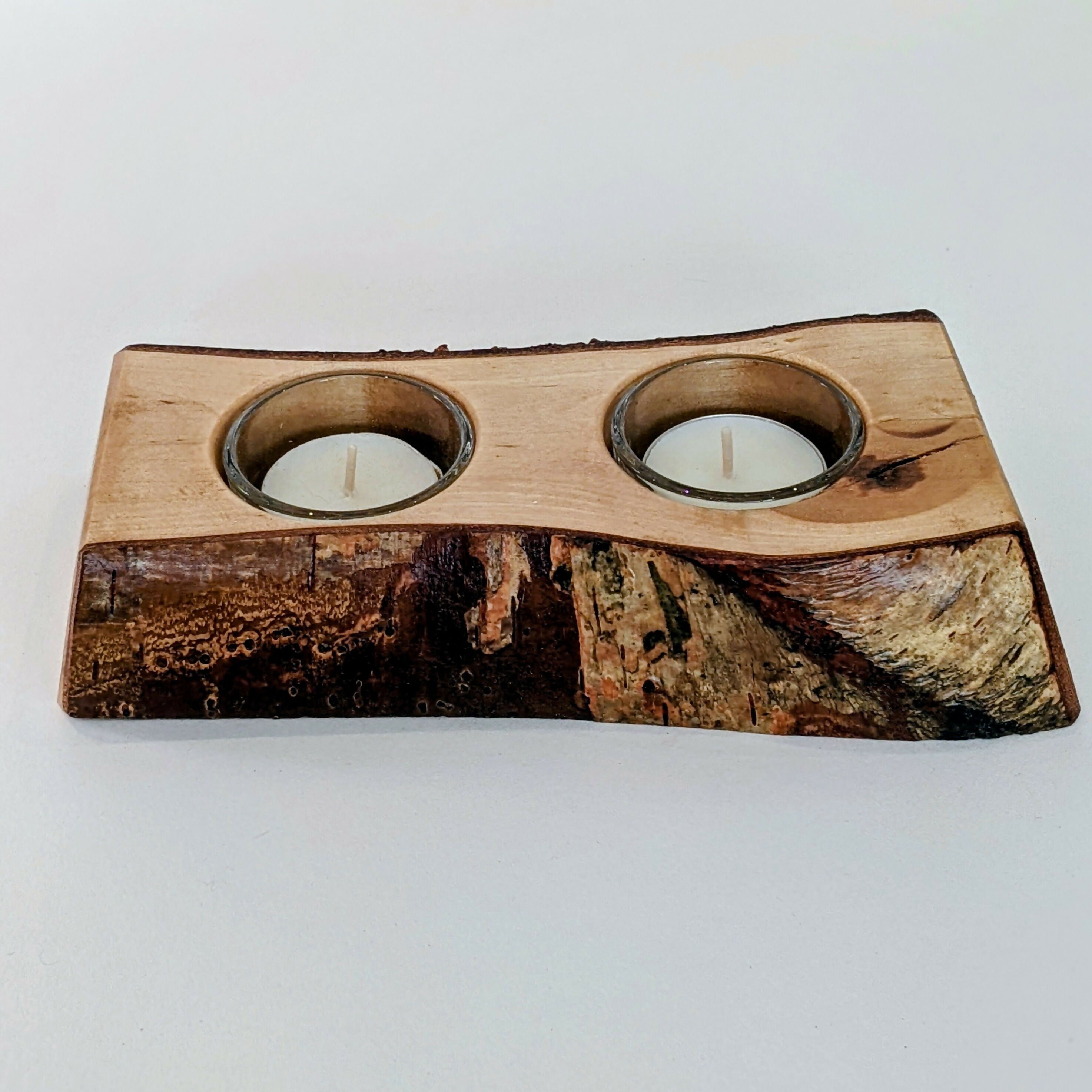 Live Edge Birch Tealight Holder