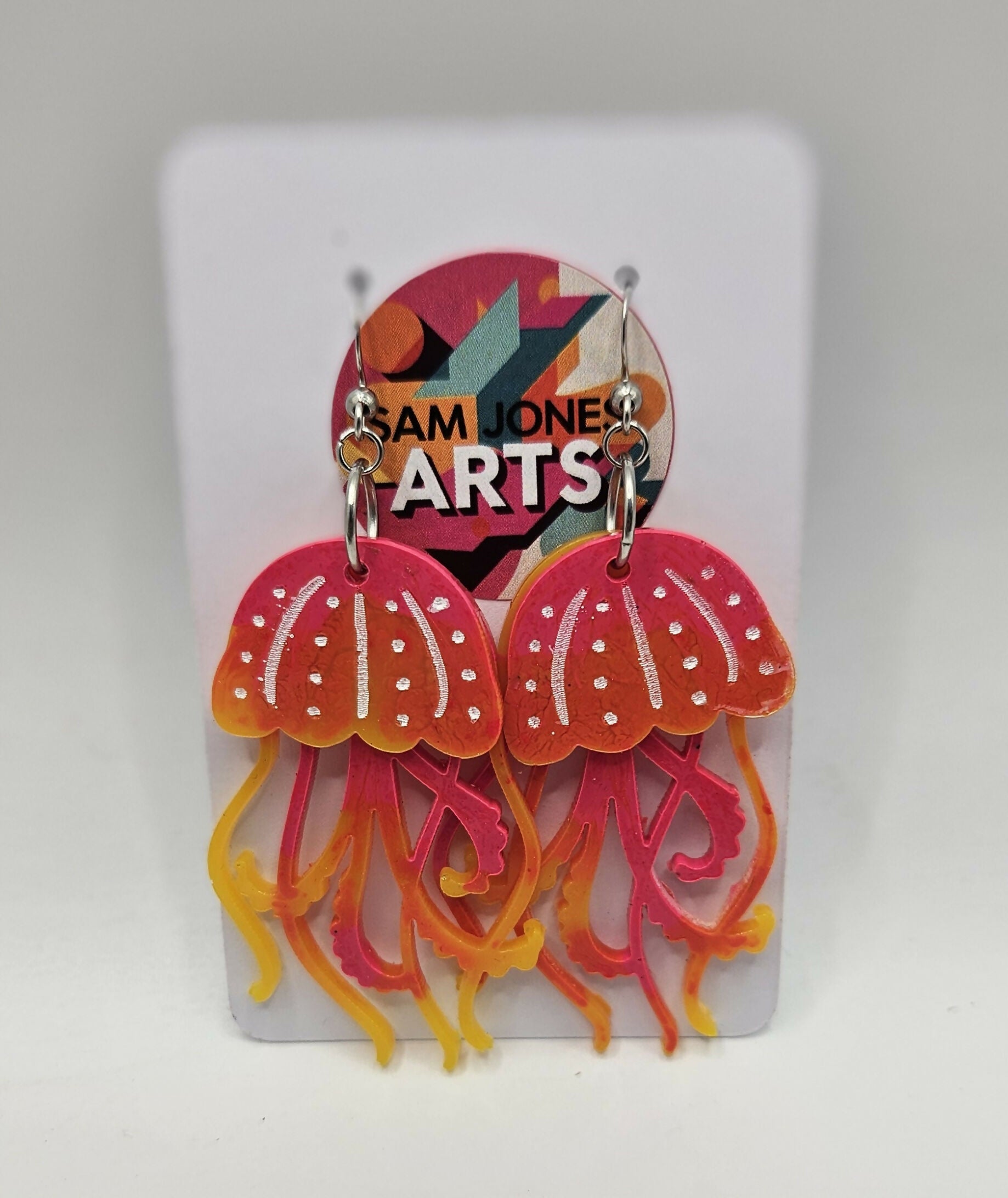 Jelly Fish Resin Earrings