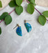 Ocean Dream Collection - Small Semi Circle Polymer Clay Earrings