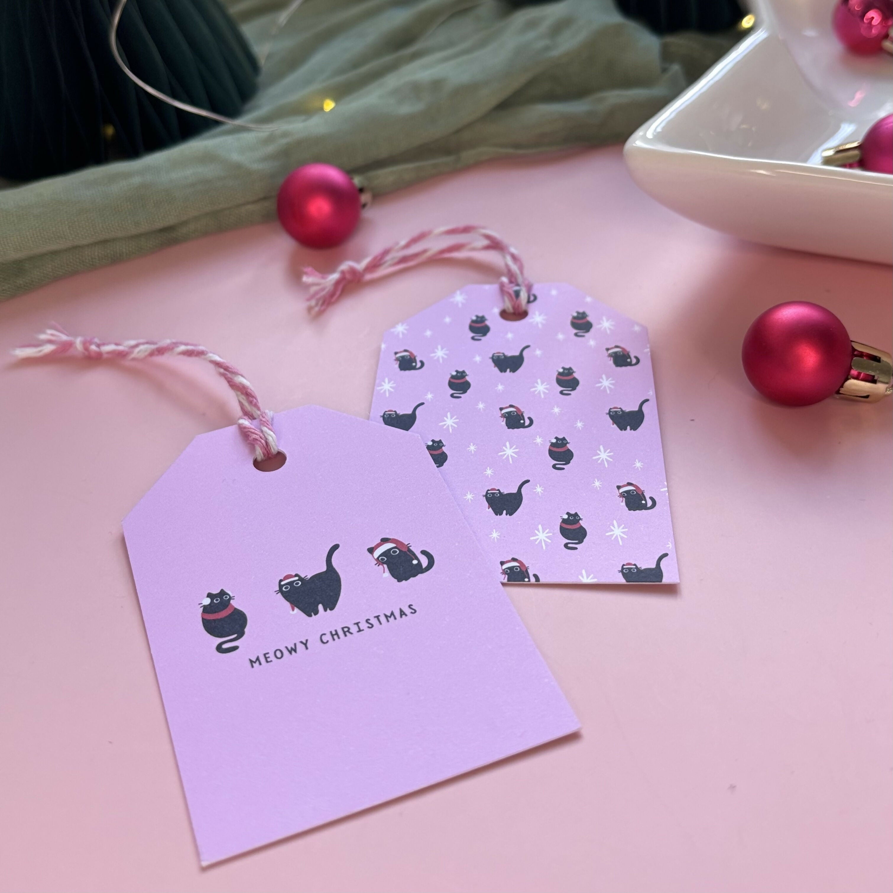Purrfect Christmas Gift Wrap Set